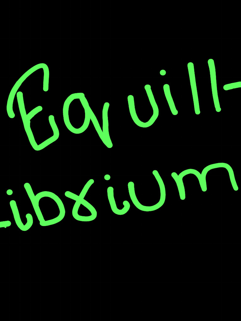 Equillibrium Chemistry Formula Sheet | PDF