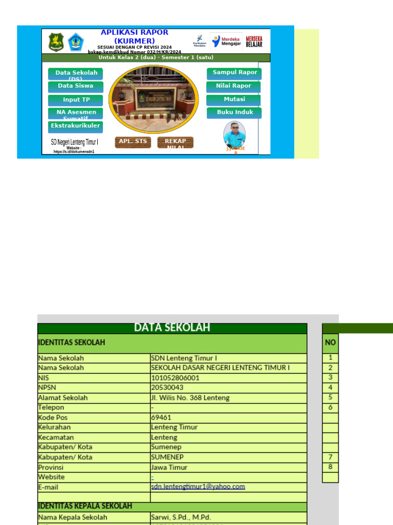 Rapor Kumer Kls 2 Semester 1 | PDF