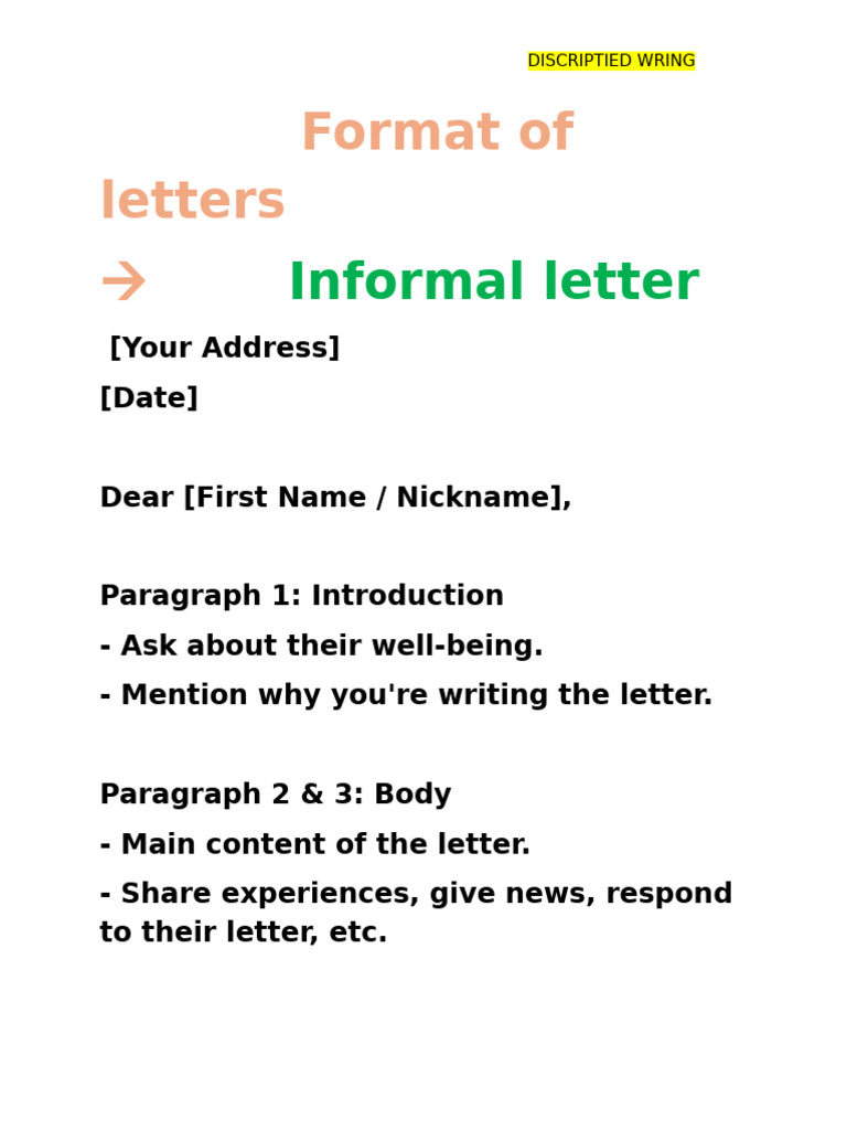Letter Writing Formats Guide | PDF
