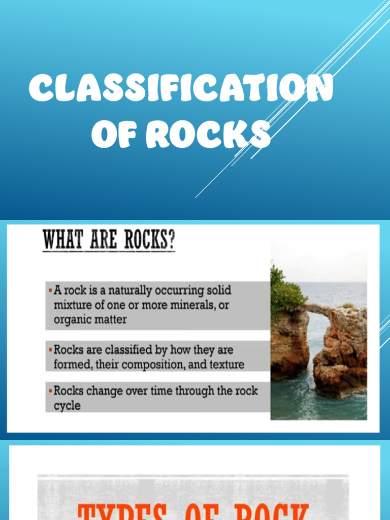 Classification of Rocks | PDF | Rock (Geology) | Petrology