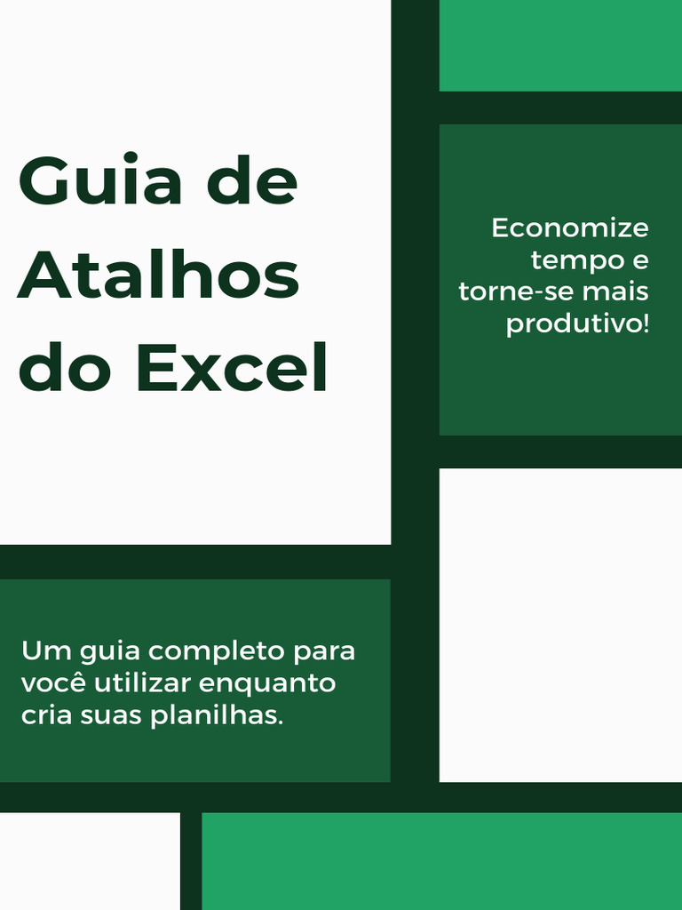 Guia+de+Atalhos+do+Excel+2021 | PDF | Botão Ctrl | Janela (informática)
