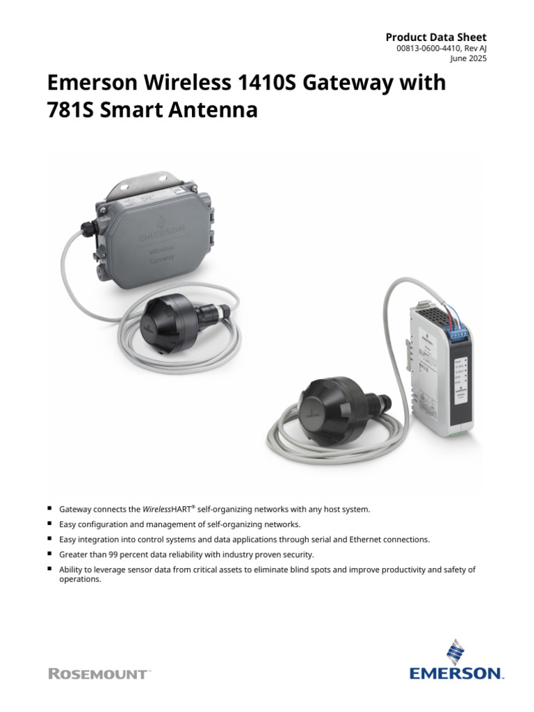 Emerson 1410S Gateway with 781S Antenna | PDF | Computer Network ...