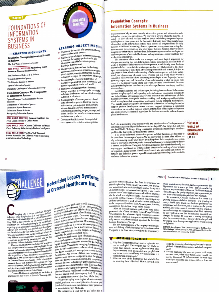 Foundations of Information Systems in Business | PDF | Information | System