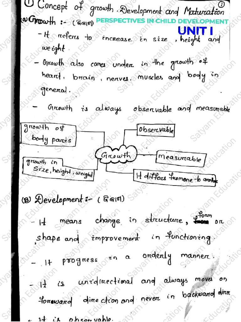 Child Development 1st Note | PDF