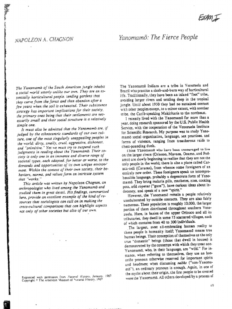 Yanomamo | PDF