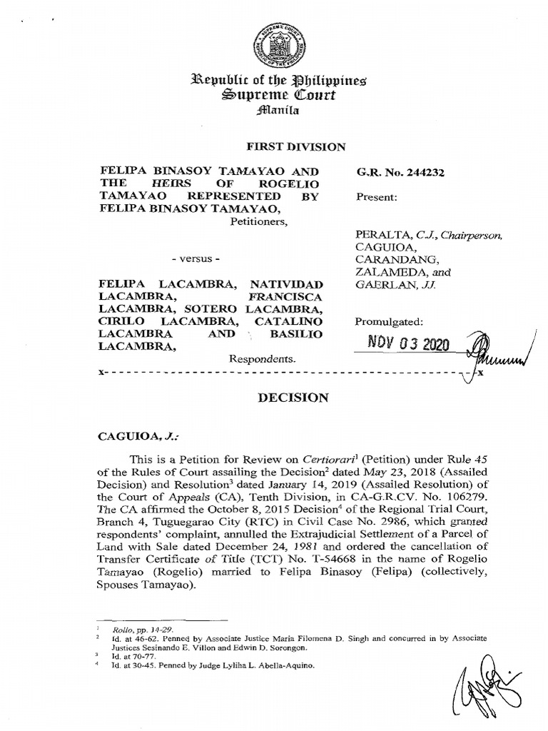 Supreme Court Ruling on Land Dispute | PDF | Common Law | Private Law