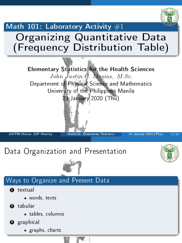 001 Math 101 Lab 1 FDT and Its Graphs | PDF | Mathematics