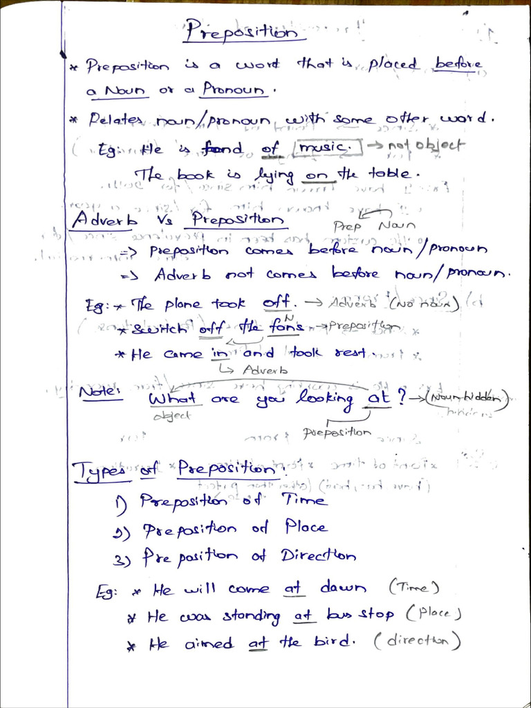 Preposition | PDF