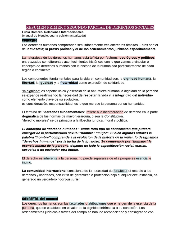 DDSS Resumen | PDF | Derechos humanos | Derechos