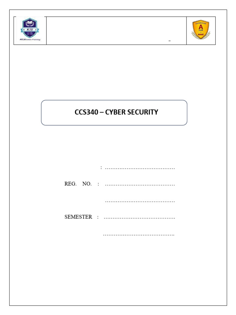 Cyber Security Lab Manual for CCS340 | PDF | Secure Shell | Domain Name ...