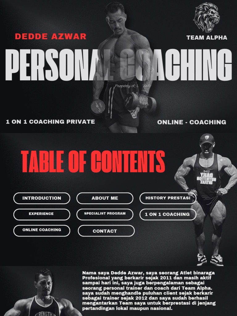 Personal Coaching Dedde Azwar Online | PDF