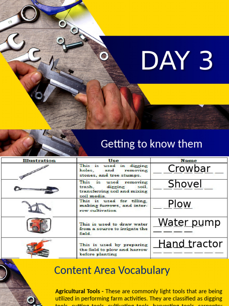 Agricultural Tools, Farm Implements, and Farm Equipment | PDF ...