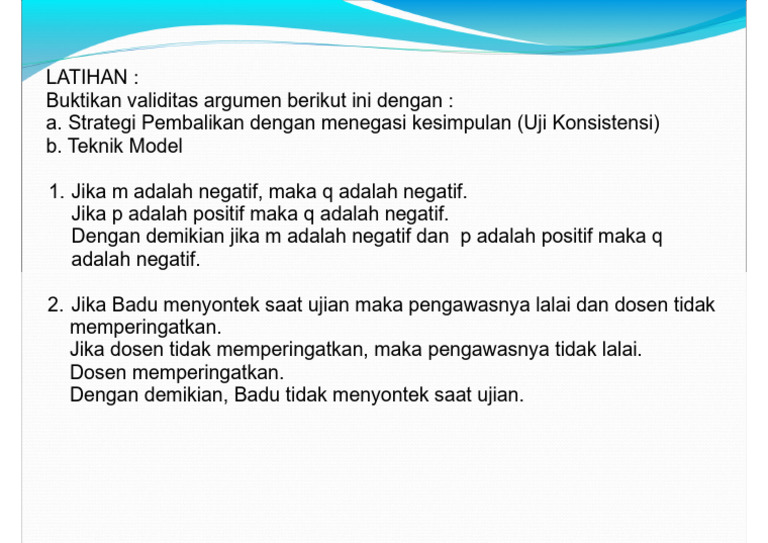 Latihan Log Inf 8 | PDF