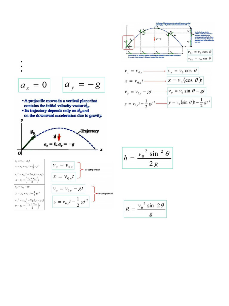 Understanding Projectile Motion and Forces | PDF | Force | Mass
