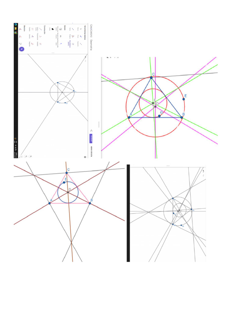 Ejercicios Geogebra | PDF
