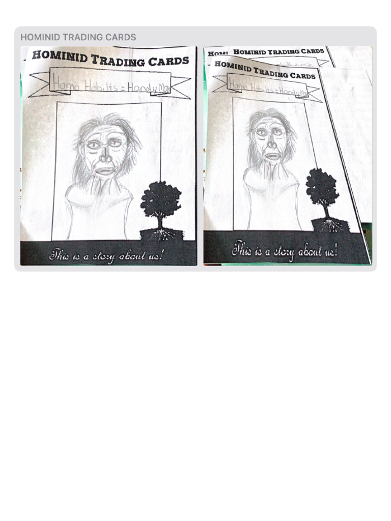 Hominid Trading Cards | PDF