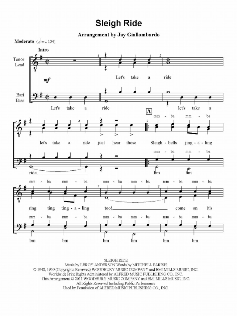 Sleigh Ride-Giallombardo, Jay | PDF