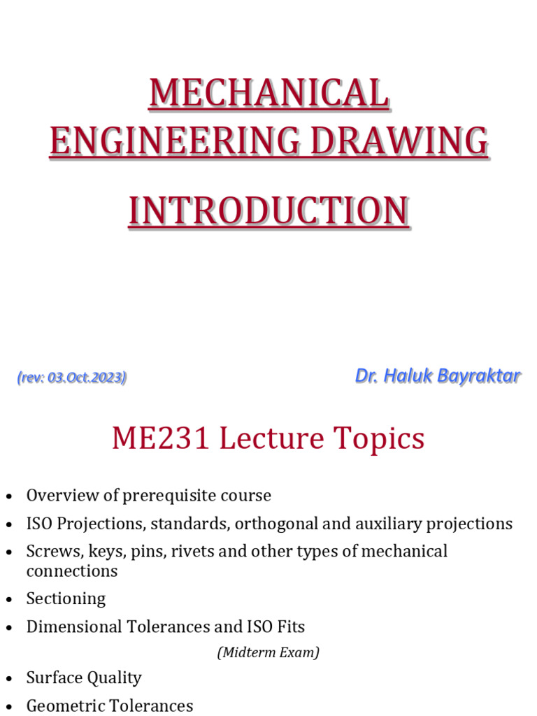 Mechanical Engineering Drawing Guide | PDF | Infographics | Classical ...