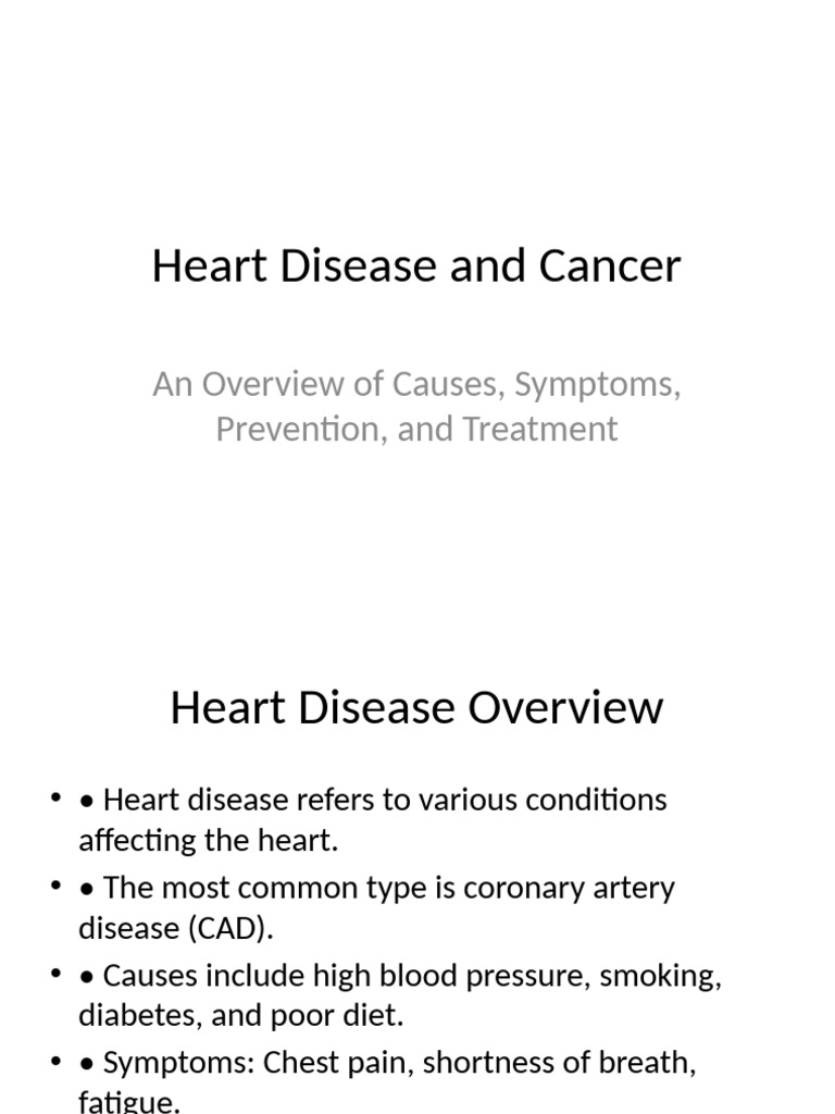 060-Heart Disease and Cancer | PDF