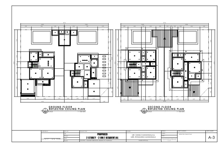Reflective Ceiling Plan for 2-Unit Home | PDF | Real Estate