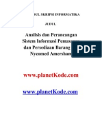 Skripsi Tehnik Informatika Analisis Dan Perancangan Sistem Informasi Pemasaran Dan Persediaan Barang PT. Nycomed Amersham