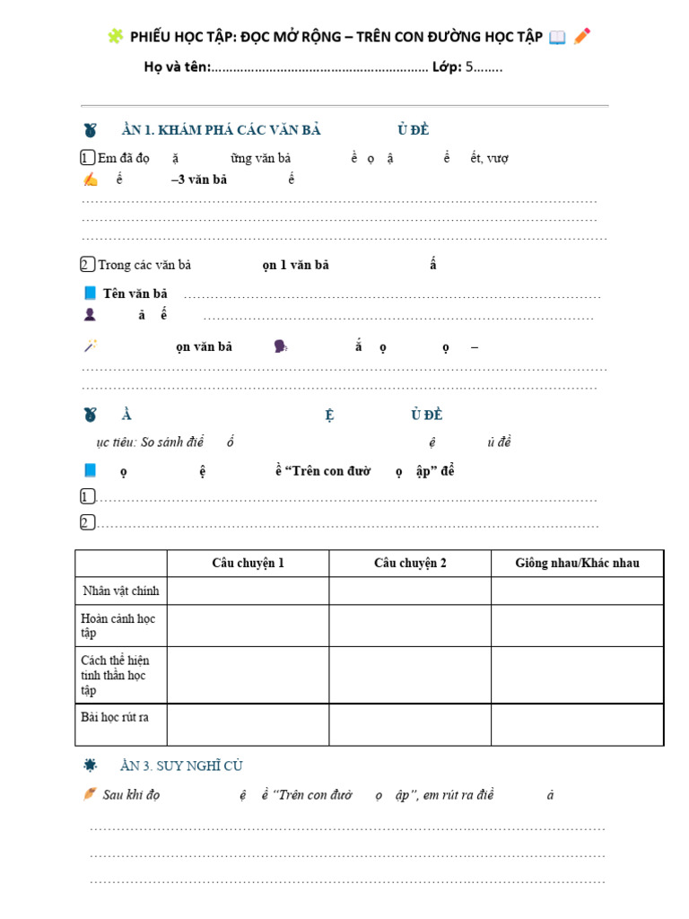 Phieu Doc Mo Rong | PDF