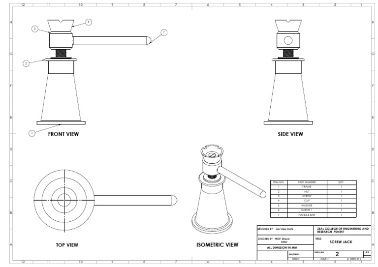 Screw Jack Design Specifications | PDF | Metalworking