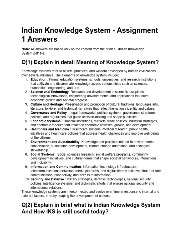 Understanding Indian Knowledge System | PDF | Vedas | Ātman (Hinduism)