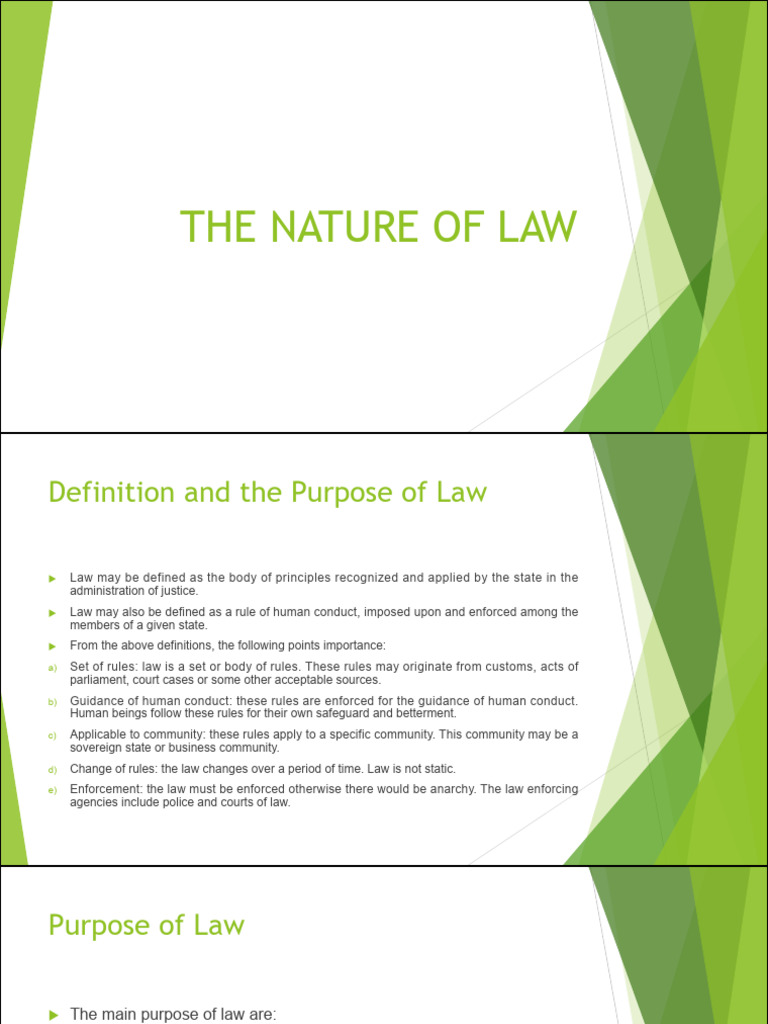 The Nature of Law | PDF | Criminal Law | Crimes
