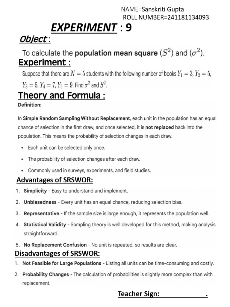 Exp 1 | PDF