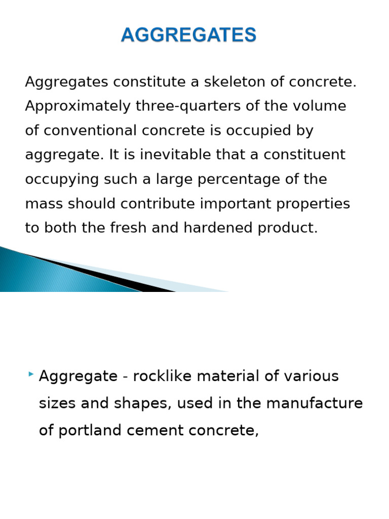 Understanding Concrete Aggregates | PDF | Concrete | Construction Aggregate