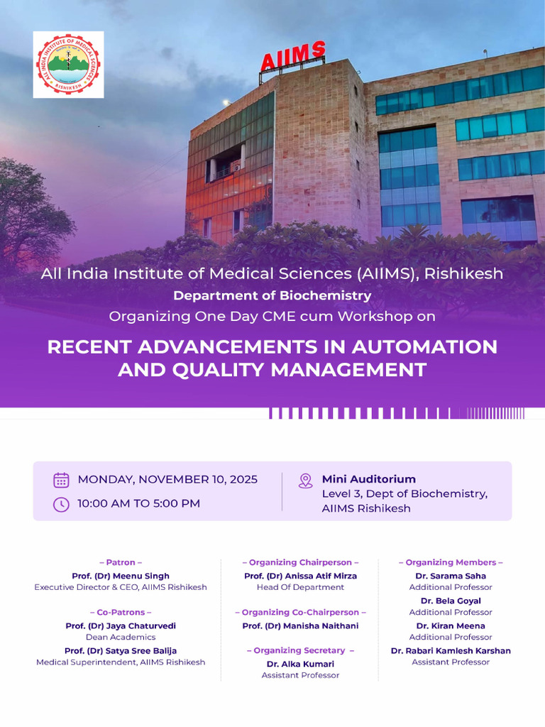 Cme Aiims R - Flyer | PDF