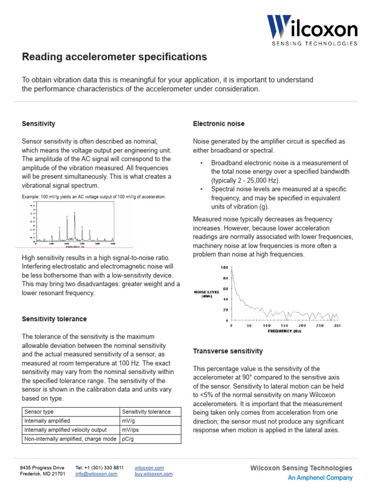 Understanding Accelerometer Specifications | PDF | Electrical ...