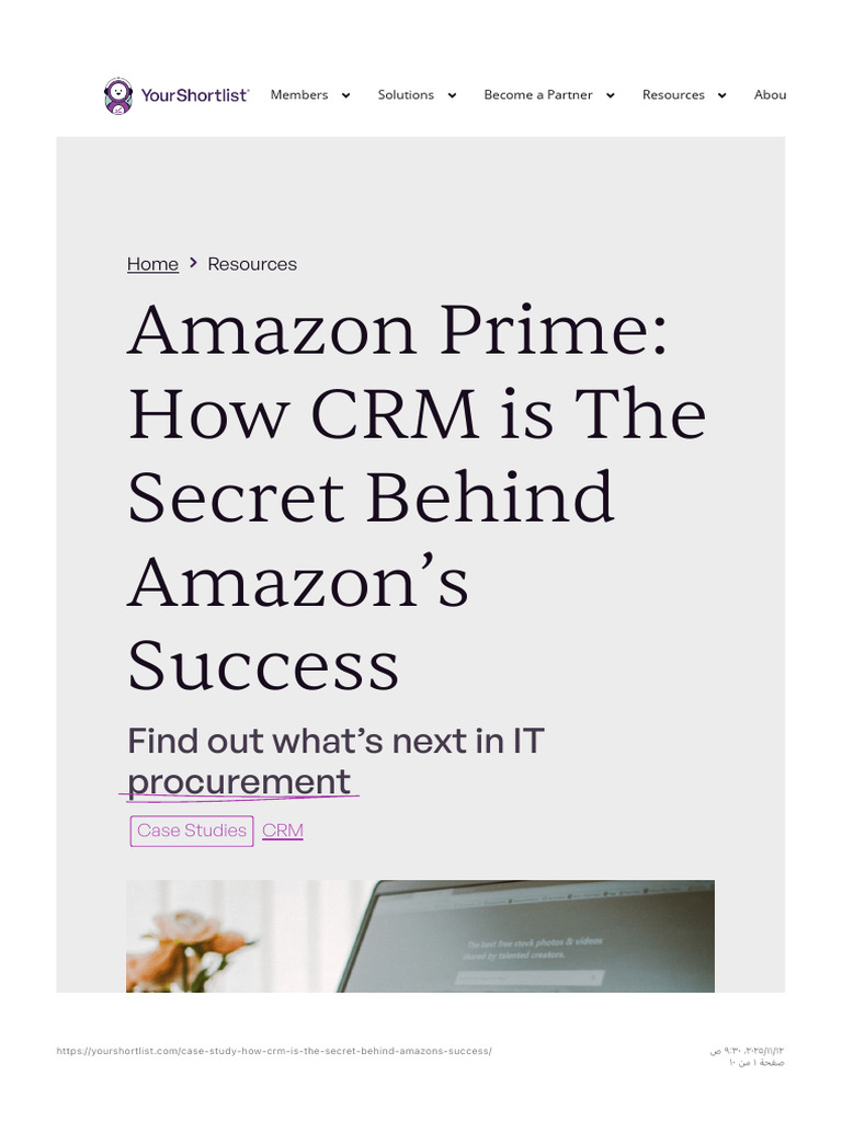 CRM: Key to Amazon's Success | PDF | Customer Relationship Management ...