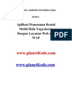 Skripsi Informatika Aplikasi Pemesanan Rental Mobil Hafa Yogyakarta Dengan Layanan Web Dan WAP