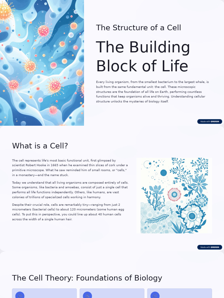 Understanding Cell Structure and Function | PDF | Cell (Biology) | Cell ...