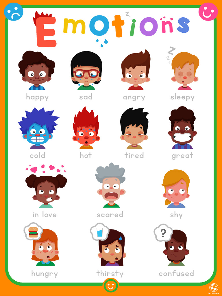 Emotions and Feelings Chart | PDF