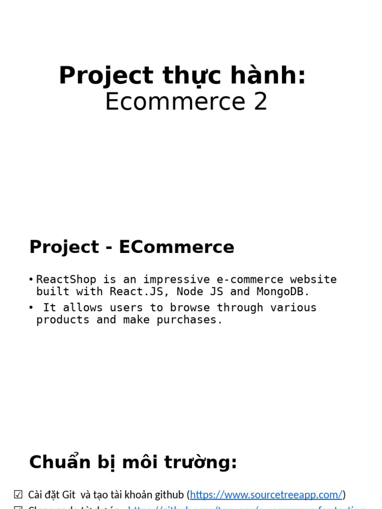 E-Commerce Project Setup Guide | PDF | Software | Information Technology