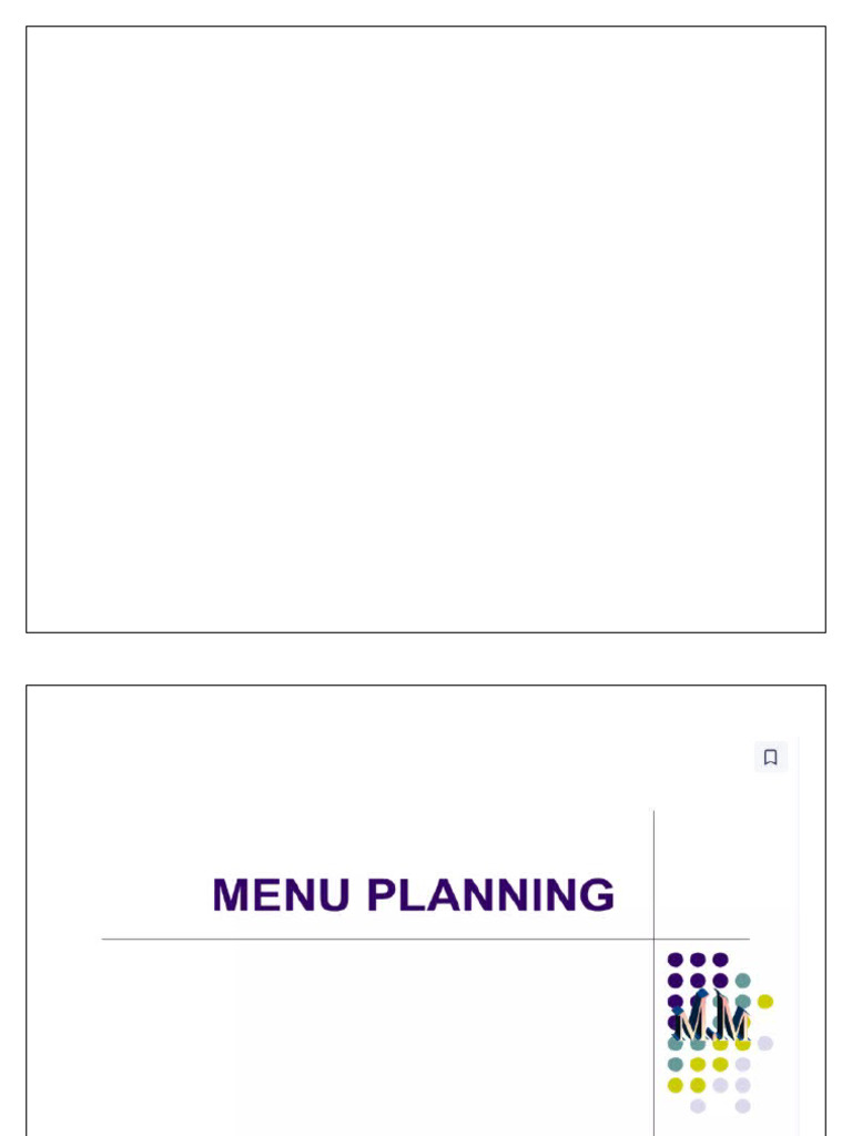 Menu_planning | PDF