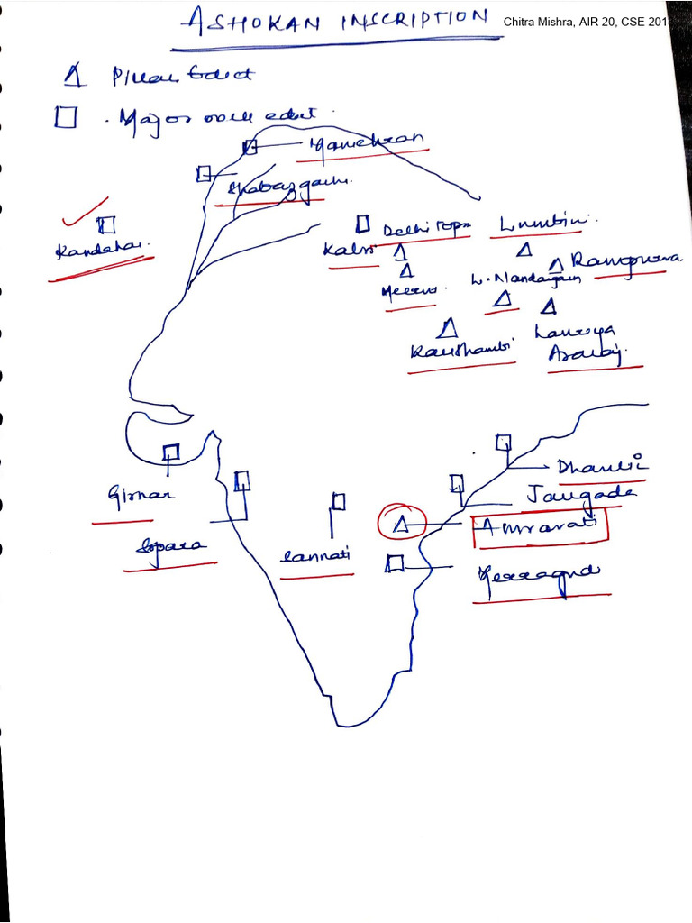 Ashokan Inscription - Mauryas | PDF