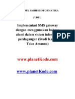 Skripsi Informatika Implementasi SMS Gateway Dengan Menggunakan Bahasa Alami Dalam Sistem Informasi Perdagangan (Studi Kasus Toko Amanna)
