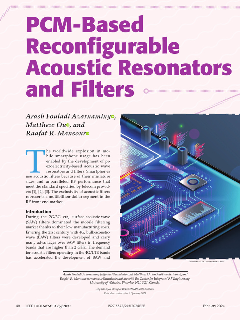 (2024-IEEE) PCM-Based Reconfigurable Acoustic Resonators and Filters ...