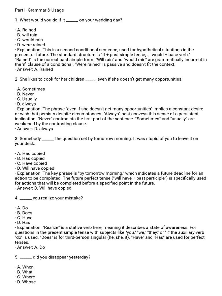 Grammar and Usage Exercises Guide | PDF | Climate Change | Greenhouse Gas