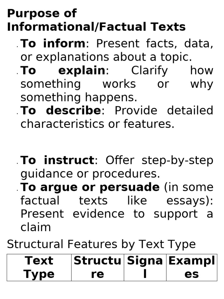 Understanding Informational Texts | PDF