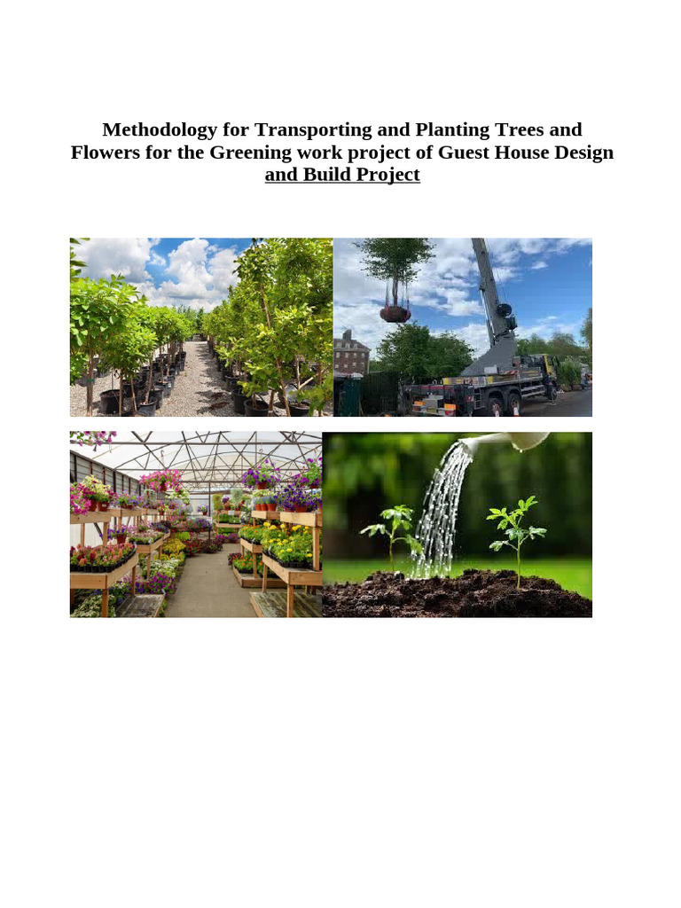 Tree and Flower Transporting Guide | PDF | Mulch | Trees