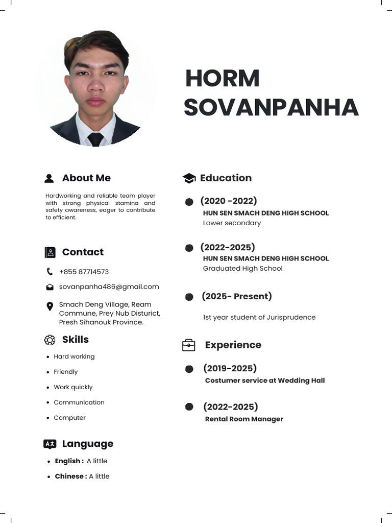 Black and Grey Simple Infographic Resume - 20251016 - 202032 - 0000 | PDF