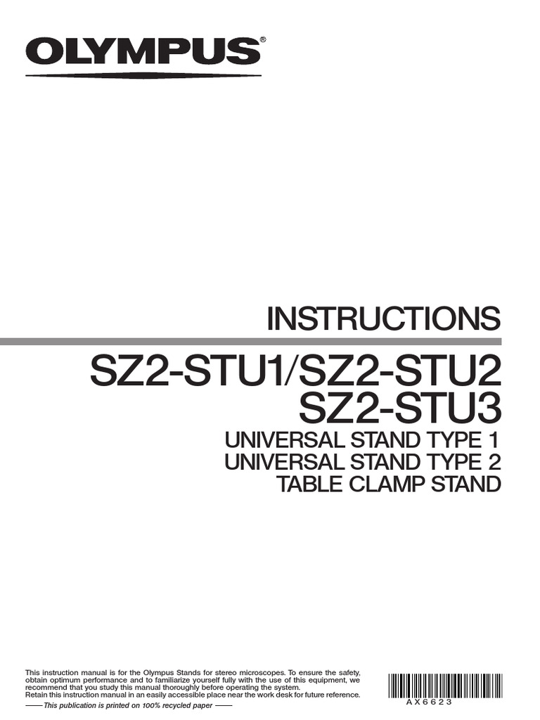Olympus SZ2-STU1 STU2 STU3 SZ2-STB1 | PDF | Electrostatic Discharge