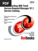 Implementing IBM Tivoli Service Request Manager V7.1 Service Catalog Sg247613