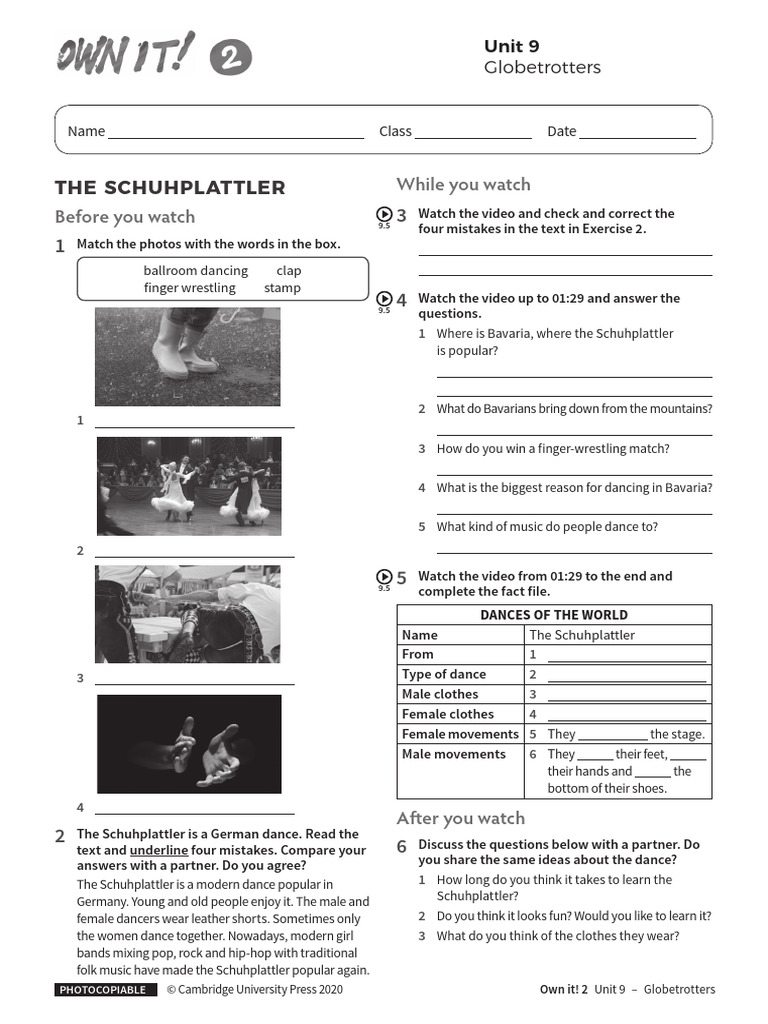 Globetrotters Unit9 Without Answers | PDF | Dances | Recreation