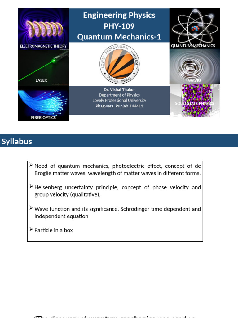 QM_1 | PDF | Photoelectric Effect | Electron